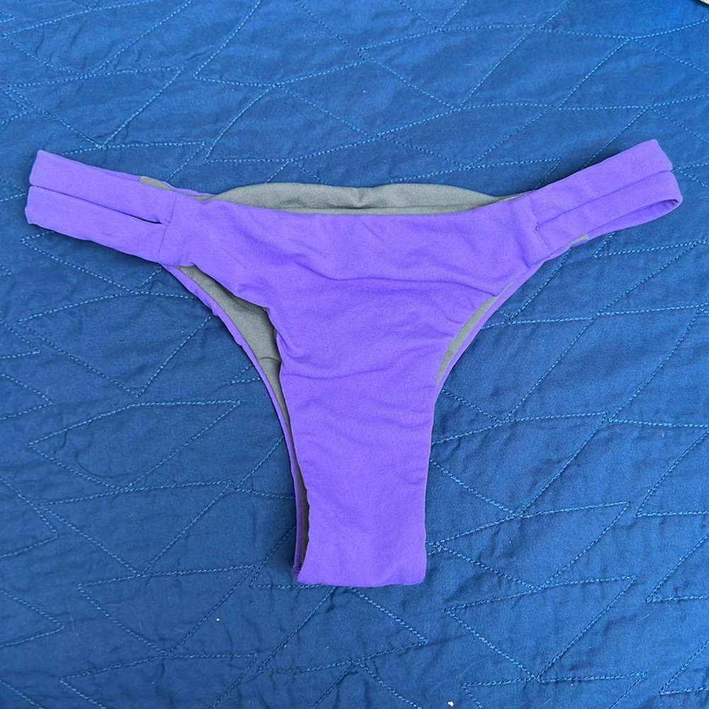 Jolyn clothing swim bikini bottoms purple medium